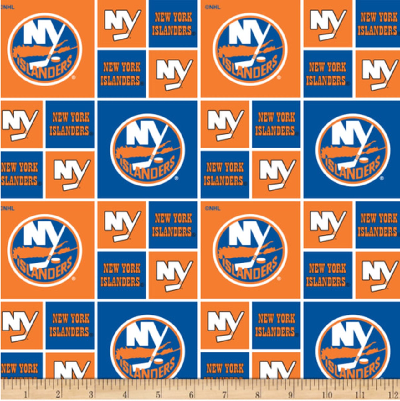 NHL Licensed New York Islanders 020-ISL Cotton Fabric by the Yard